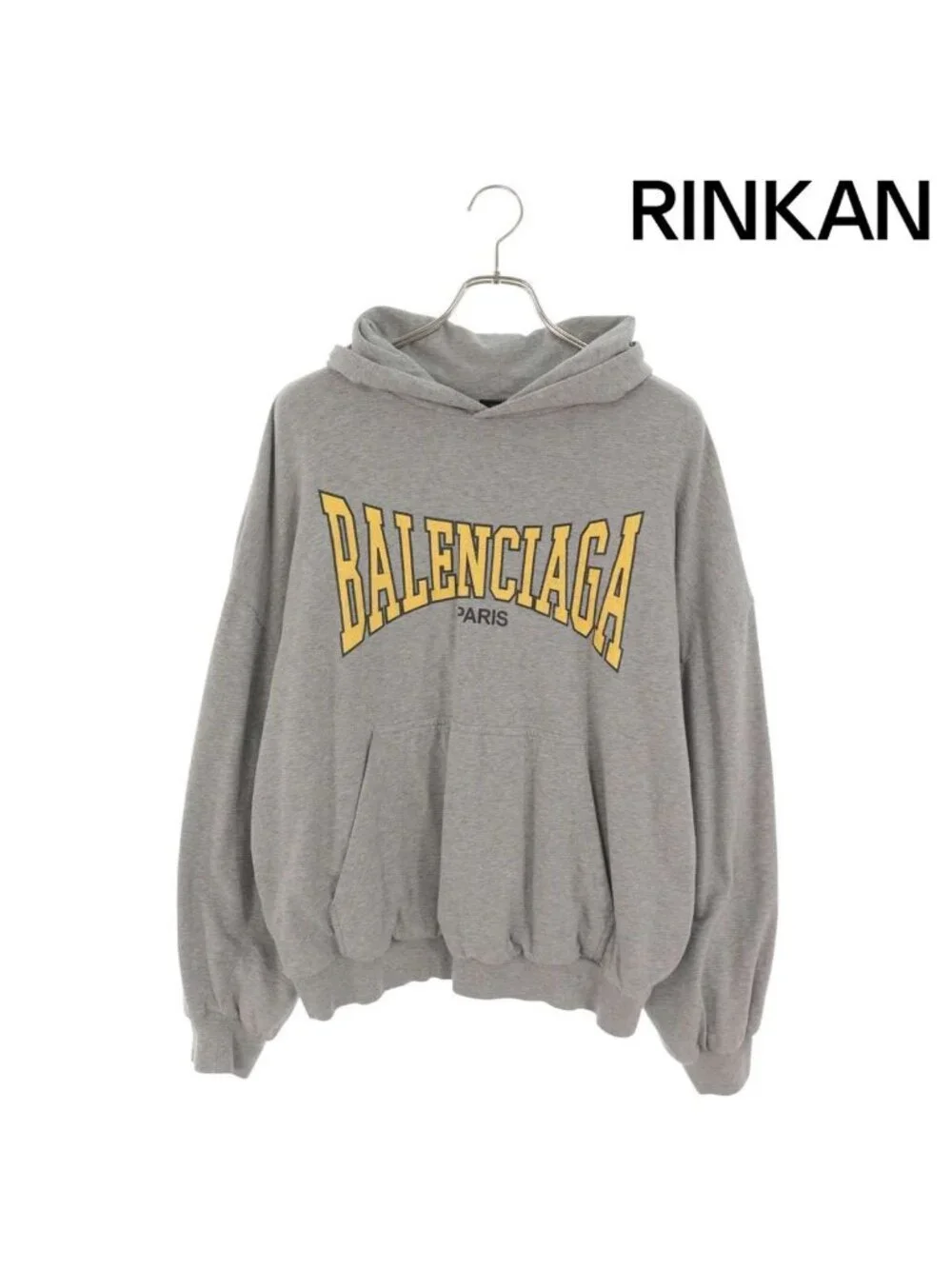 Balenciaga Vintage Logo Print Pullover Hoodie